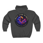 Rock Your World Moonlight Wave Crystal Zip Hoodie – Unisex Heavy Blend Full-Zip Sweatshirt