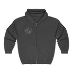 Rock Your World Moonlight Wave Crystal Zip Hoodie – Unisex Heavy Blend Full-Zip Sweatshirt