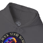 Rock Your World Moonlight Wave Crystal Hoodie – Unisex Heavy Duty Pullover Hooded Sweatshirt