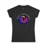 Rock Your World Moonlight Wave Crystal Womens Tee – Lightweight Fitted Cotton