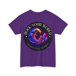 Rock Your World Moonlight Wave Crystal Tee – Heavy Duty Unisex BACK Print + Front Logo