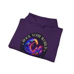 Rock Your World Moonlight Wave Crystal Hoodie – Unisex Heavy Duty Pullover Hooded Sweatshirt