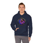 Rock Your World Moonlight Wave Crystal Hoodie – Unisex Heavy Duty Pullover Hooded Sweatshirt