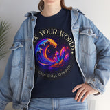 Rock Your World Moonlight Crystal Wave Tee - Unisex Heavy Duty