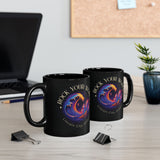 Rock Your World Moonlight Wave Crystal Mug – Black Ceramic 11oz or 15oz
