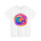 Rock Your World Retro Heatwave Crystal Sunset Crashing Wave Tee - Unisex Heavy Duty T-Shirt