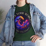 Rock Your World Moonlight Crystal Wave Tee - Unisex Heavy Duty