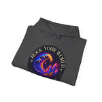 Rock Your World Moonlight Wave Crystal Hoodie – Unisex Heavy Duty Pullover Hooded Sweatshirt