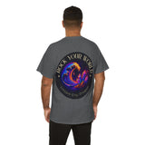 Rock Your World Moonlight Wave Crystal Tee – Heavy Duty Unisex BACK Print + Front Logo