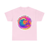 Rock Your World Retro Heatwave Crystal Sunset Crashing Wave Tee - Unisex Heavy Duty T-Shirt
