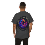 Rock Your World Moonlight Wave Crystal Tee – Heavy Duty Unisex BACK Print + Front Logo