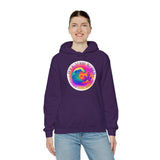 Rock Your World Retro Heatwave Crystal Sunset Crashing Wave Hoodie – Unisex Heavy Duty Pullover Hooded Sweatshirt