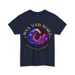 Rock Your World Moonlight Crystal Wave Tee - Unisex Heavy Duty