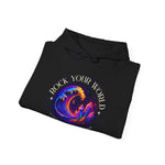 Rock Your World Moonlight Wave Crystal Hoodie – Unisex Heavy Duty Pullover Hooded Sweatshirt