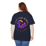 Rock Your World Moonlight Wave Crystal Tee – Heavy Duty Unisex BACK Print + Front Logo