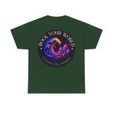 Rock Your World Moonlight Wave Crystal Tee – Heavy Duty Unisex BACK Print + Front Logo