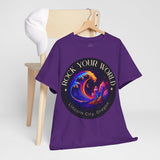 Rock Your World Moonlight Crystal Wave Tee - Unisex Heavy Duty