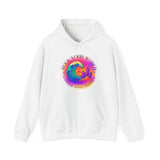 Rock Your World Retro Heatwave Crystal Sunset Crashing Wave Hoodie – Unisex Heavy Duty Pullover Hooded Sweatshirt
