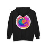 Rock Your World Retro Heatwave Crystal Sunset Crashing Wave Zip Hoodie – Unisex Heavy Blend Full-Zip Sweatshirt