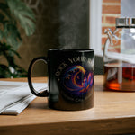 Rock Your World Moonlight Wave Crystal Mug – Black Ceramic 11oz or 15oz
