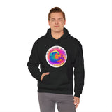 Rock Your World Retro Heatwave Crystal Sunset Crashing Wave Hoodie – Unisex Heavy Duty Pullover Hooded Sweatshirt