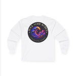 Rock Your World Moonlight Wave Crystal Long Sleeve Shirt – Unisex Heavy Cotton BACK Print + Front Logo