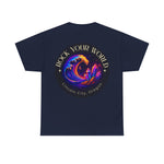 Rock Your World Moonlight Wave Crystal Tee – Heavy Duty Unisex BACK Print + Front Logo