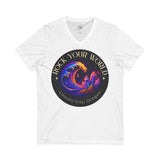 Rock Your World Moonlight Wave Crystal V-Neck – Unisex Lightweight Cotton Tee