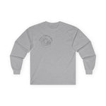 Rock Your World Moonlight Wave Crystal Long Sleeve Shirt – Unisex Heavy Cotton BACK Print + Front Logo