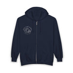 Rock Your World Moonlight Wave Crystal Zip Hoodie – Unisex Heavy Blend Full-Zip Sweatshirt