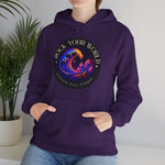 Rock Your World Moonlight Wave Crystal Hoodie – Unisex Heavy Duty Pullover Hooded Sweatshirt