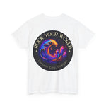Rock Your World Moonlight Wave Crystal Tee – Heavy Duty Unisex BACK Print + Front Logo