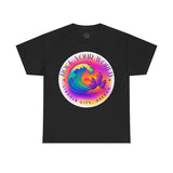Rock Your World Retro Heatwave Crystal Sunset Crashing Wave Tee - Unisex Heavy Duty T-Shirt