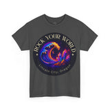 Rock Your World Moonlight Crystal Wave Tee - Unisex Heavy Duty
