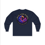 Rock Your World Moonlight Wave Crystal Long Sleeve Shirt – Unisex Heavy Cotton BACK Print + Front Logo
