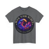 Rock Your World Moonlight Crystal Wave Tee - Unisex Heavy Duty