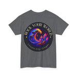Rock Your World Moonlight Wave Crystal Tee – Heavy Duty Unisex BACK Print + Front Logo