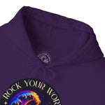 Rock Your World Moonlight Wave Crystal Hoodie – Unisex Heavy Duty Pullover Hooded Sweatshirt