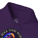 Rock Your World Moonlight Wave Crystal Hoodie – Unisex Heavy Duty Pullover Hooded Sweatshirt