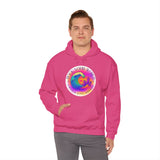 Rock Your World Retro Heatwave Crystal Sunset Crashing Wave Hoodie – Unisex Heavy Duty Pullover Hooded Sweatshirt