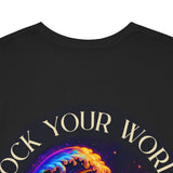 Rock Your World Moonlight Wave Crystal Tee – Heavy Duty Unisex BACK Print + Front Logo