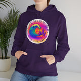 Rock Your World Retro Heatwave Crystal Sunset Crashing Wave Hoodie – Unisex Heavy Duty Pullover Hooded Sweatshirt