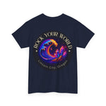 Rock Your World Moonlight Wave Crystal Tee – Heavy Duty Unisex BACK Print + Front Logo