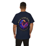 Rock Your World Moonlight Wave Crystal Tee – Heavy Duty Unisex BACK Print + Front Logo