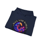 Rock Your World Moonlight Wave Crystal Hoodie – Unisex Heavy Duty Pullover Hooded Sweatshirt