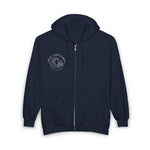Rock Your World Moonlight Wave Crystal Zip Hoodie – Unisex Heavy Blend Full-Zip Sweatshirt