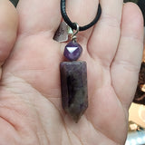 Crystal Pendant Necklace in Sterling Silver - Rock Your World 