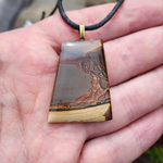 Biggs Jasper Pendant – Rare Blue & Purple Oregon Picture Stone