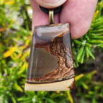 Biggs Jasper Pendant – Rare Blue & Purple Oregon Picture Stone