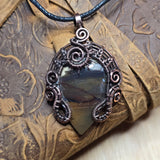 Copper Wire Wrap with Oregon Jellybean Jasper by Laura Joki of Rock Your World 